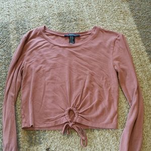 RESERVED ●Forever 21 Crop top with tie at bottom